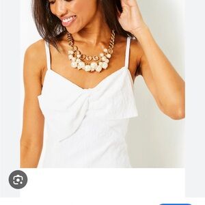 Lilly Pulitzer white bow dress perfect for your bridal needs